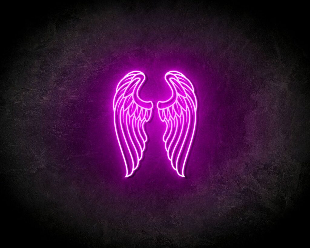 LED Neon Sign Angel Wings BIG - The Neon Company